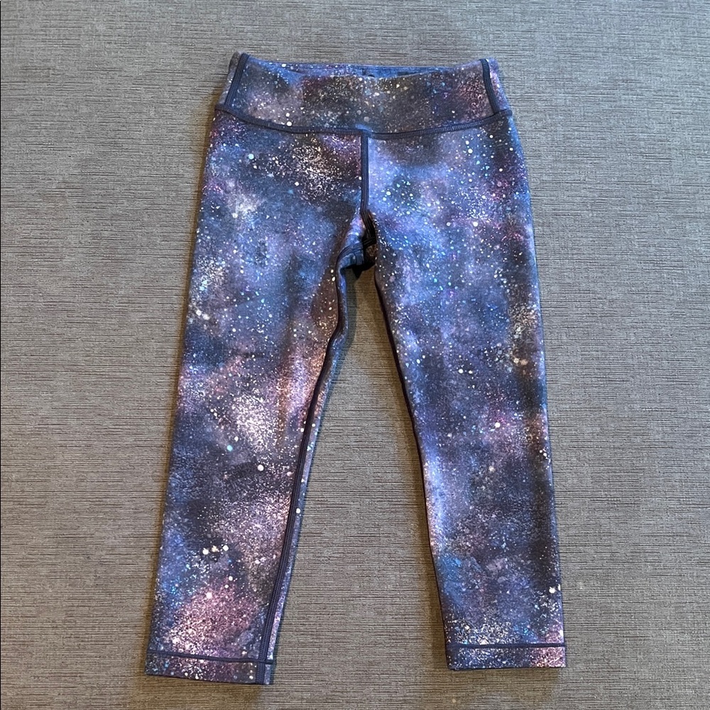 Athleta Girl Galaxy Chit Chat Capri Leggings Girls Size S/7